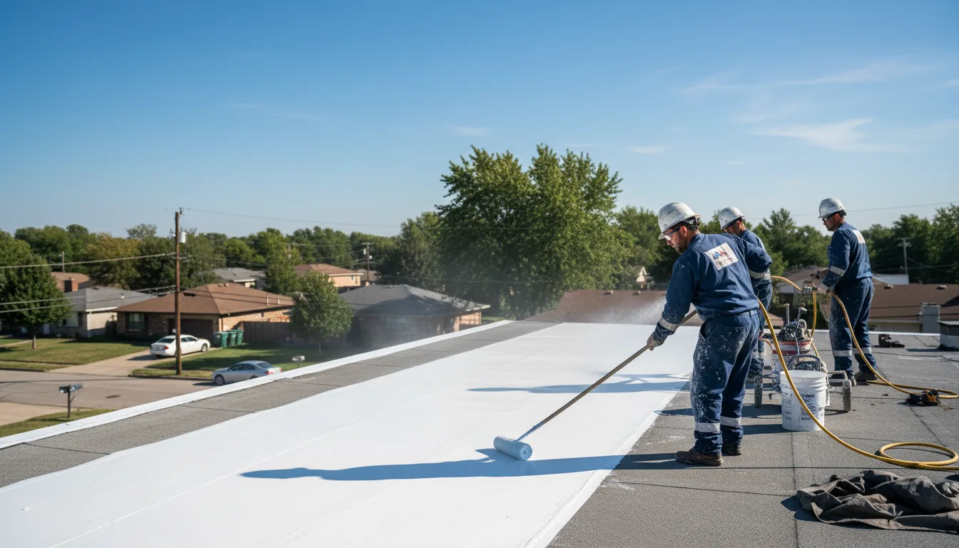 Commercial roof coating in Gurnee, IL near me